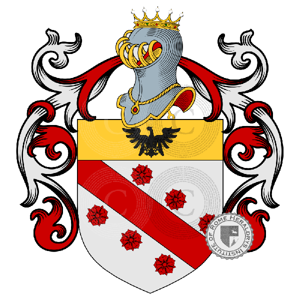 Escudo de la familia Tomassini Occhini