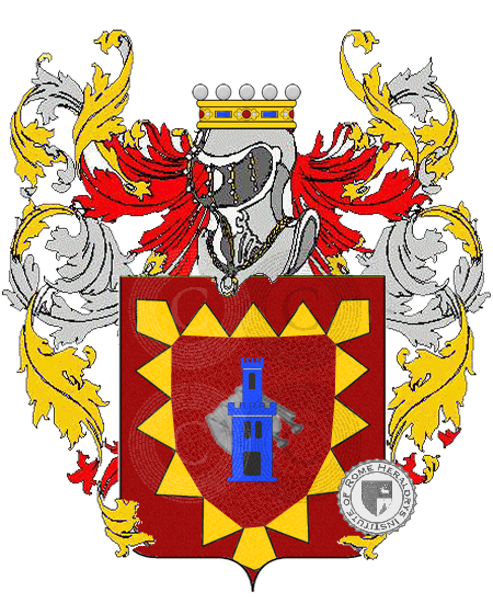 Coat of arms of family alberini    