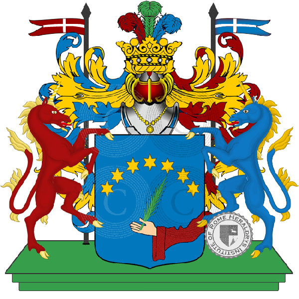 Coat of arms of family santucci    