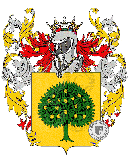 Coat of arms of family castagnere    