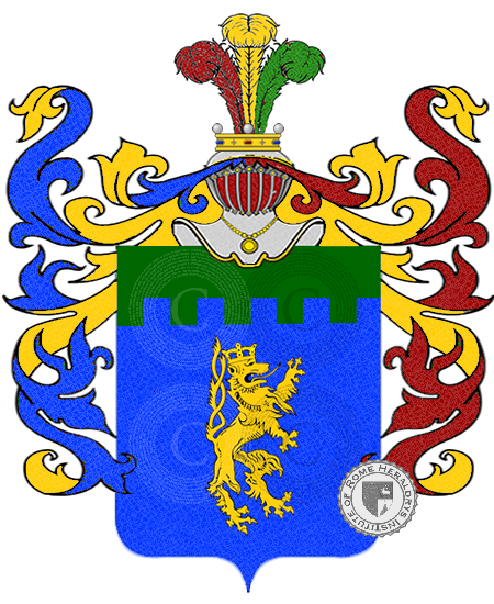 Coat of arms of family raperoni    