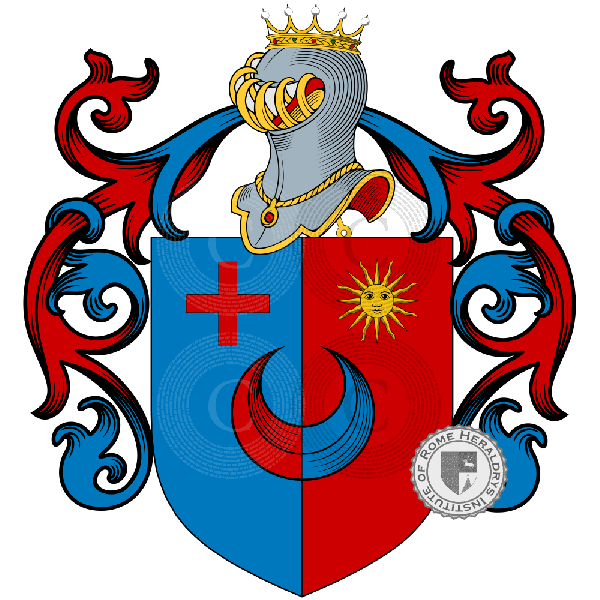 Wappen der Familie Accorri già Pazzi