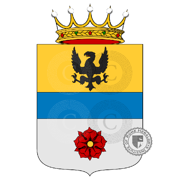 Coat of arms of family de Lugano