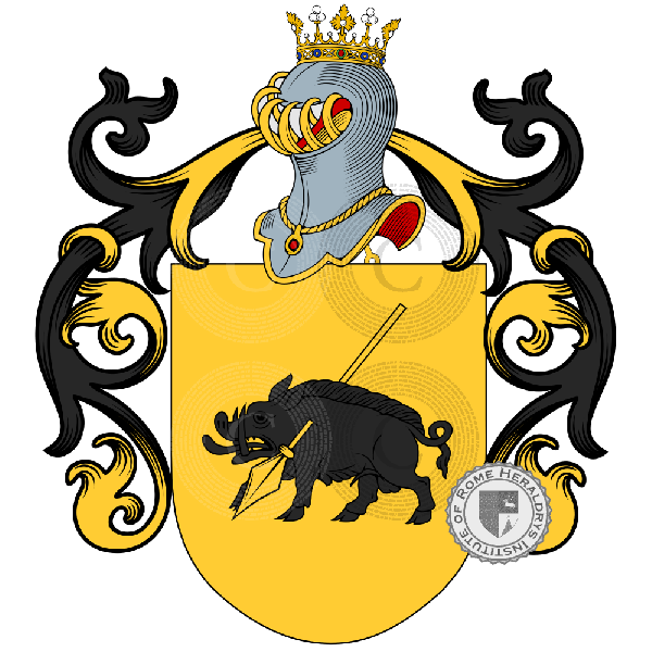 Coat of arms of family Rodulfo
