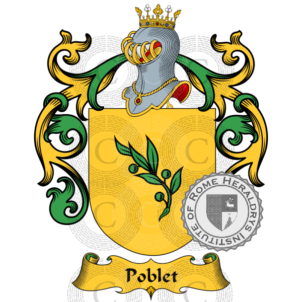 Coat of arms of family Poblet