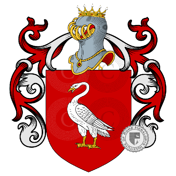 Coat of arms of family Caspani