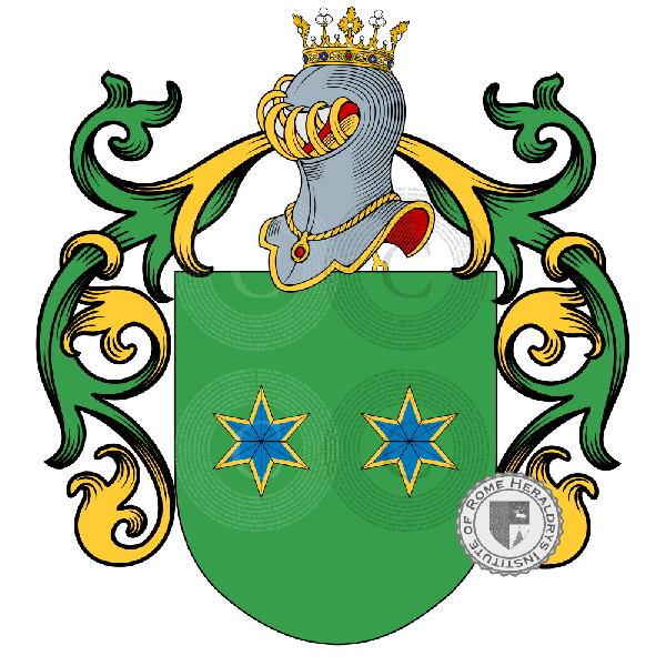 Coat of arms of family Lòpez de Menchero