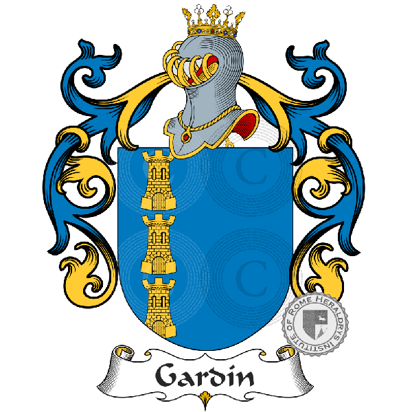 Coat of arms of family Gardìn
