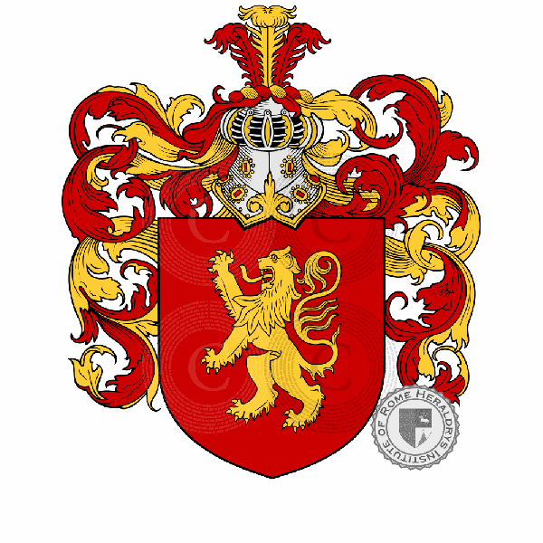 Coat of arms of family varie famiglie