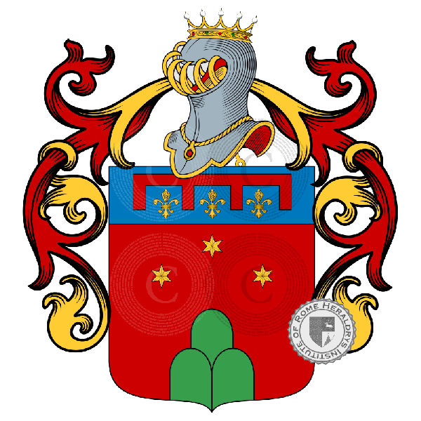 Coat of arms of family Calzolari