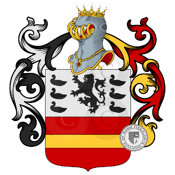 Coat of arms of family Rèau