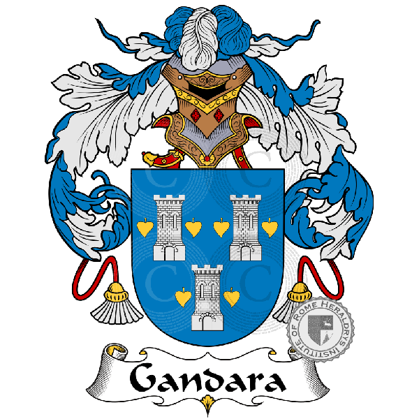Coat of arms of family Gandara