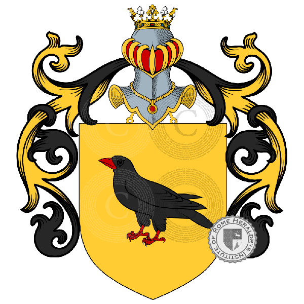 Coat of arms of family Corvo