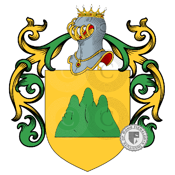 Coat of arms of family de Montis