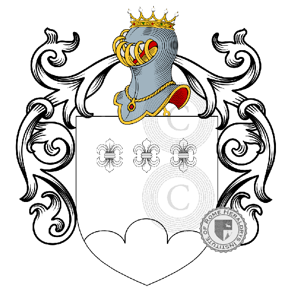 Coat of arms of family Bergamo