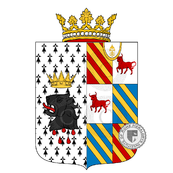 Coat of arms of family Capuani Bonelli