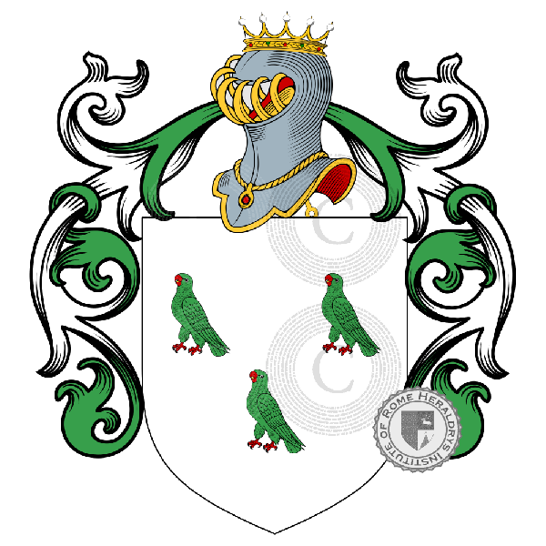 Wappen der Familie Pappagalli