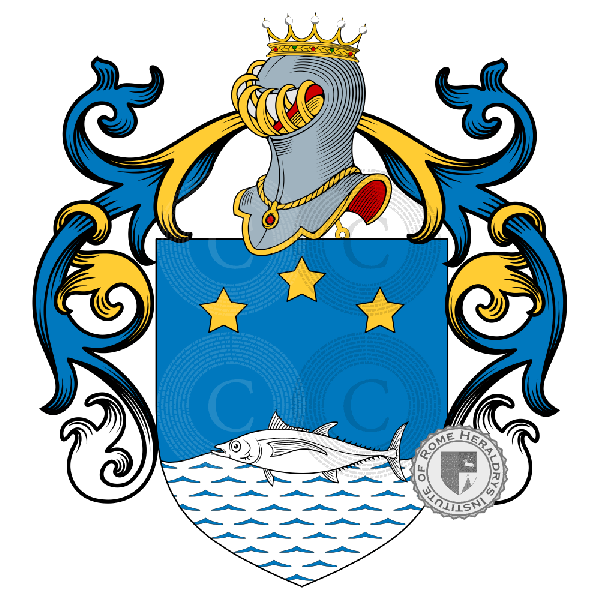 Coat of arms of family Tonina