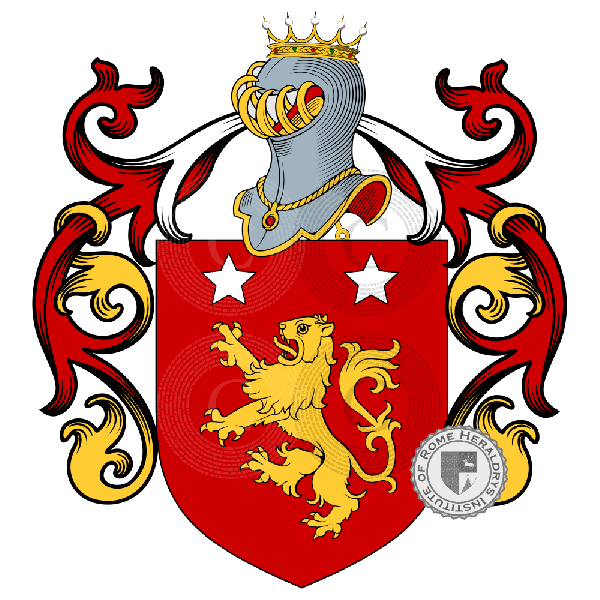 Coat of arms of family Lecomte