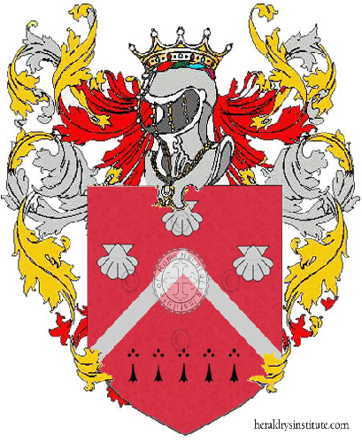 Coat of arms of family Dieu   ref: 4375