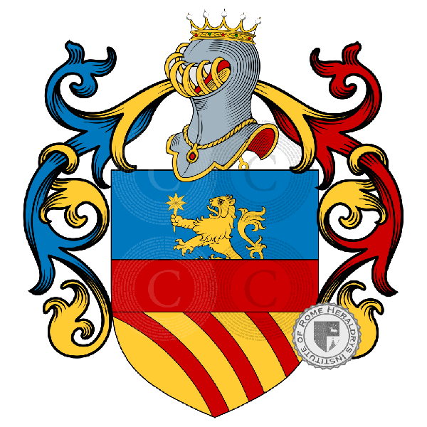 Wappen der Familie Santoro   ref: 4750