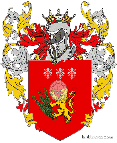 Coat of arms of family Rossi   ref: 4917
