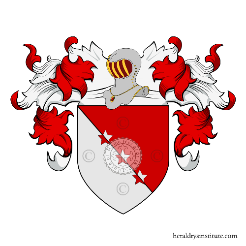 Coat of arms of family Tiretta o Tiretti