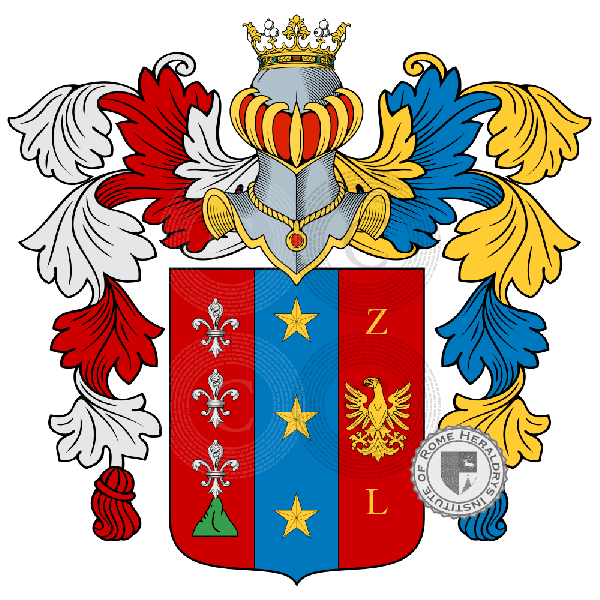 Coat of arms of family Zanella