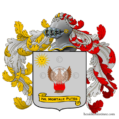 Wappen der Familie Carletti o Carletto (Arcevia, Ancona, Sassoferrato)