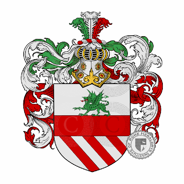 Coat of arms of family Dragonetti De Torres