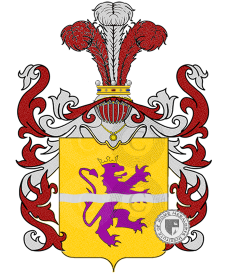 Coat of arms of family Favaccio       ref: 6373