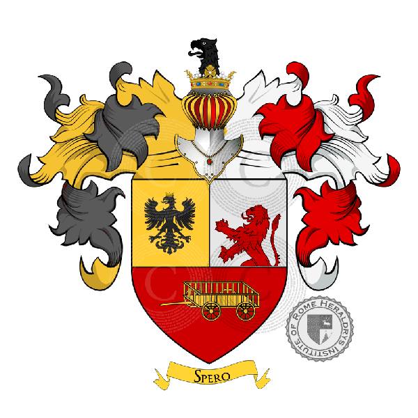 Coat of arms of family Carminati di Brambilla