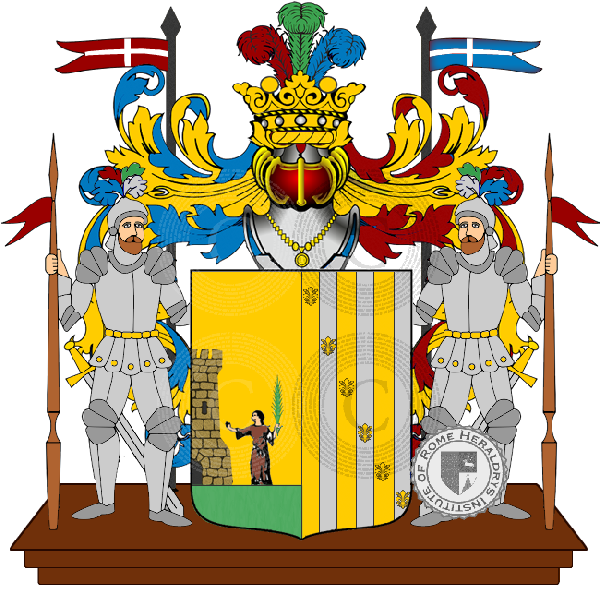 Coat of arms of family Labella   ref: 14418