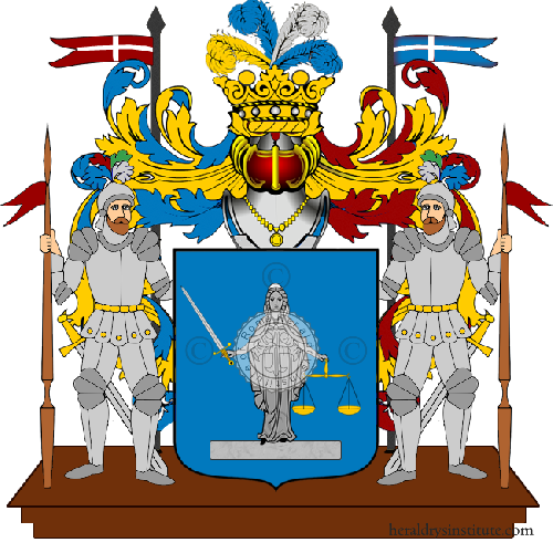 Coat of arms of family Bersa