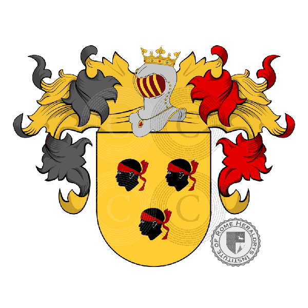Coat of arms of family Gassarino