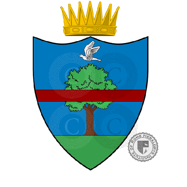 Coat of arms of family Travaglini