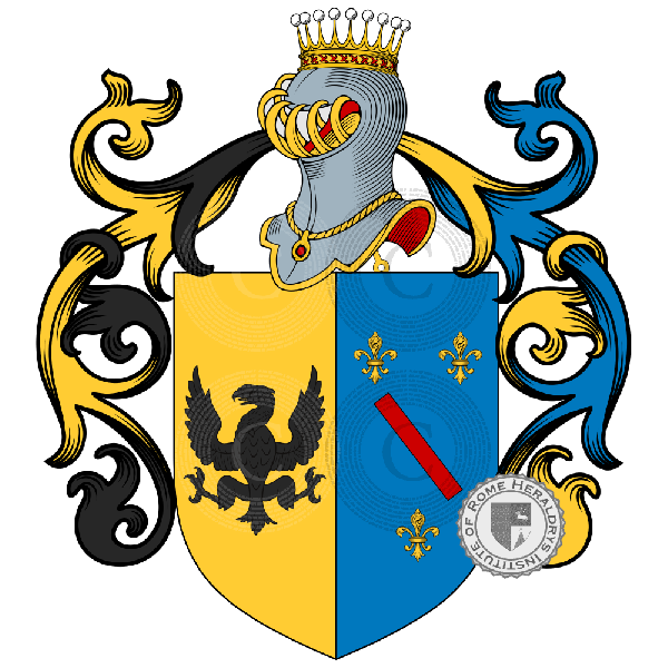 Escudo de la familia Villafranca Soisson