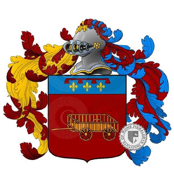 Coat of arms of family Carrari