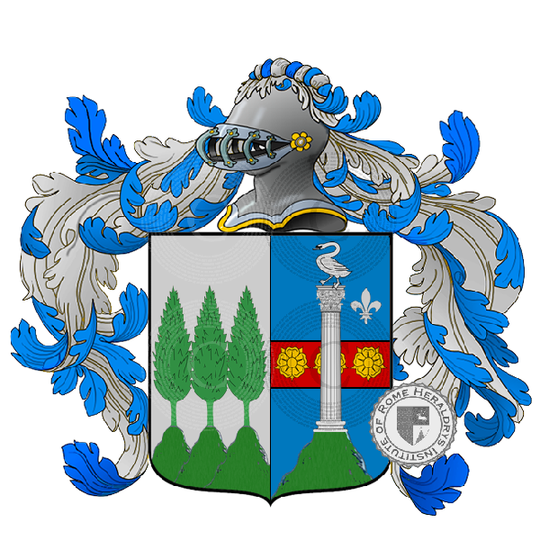 Coat of arms of family Piovesana, Piocesana Crestini