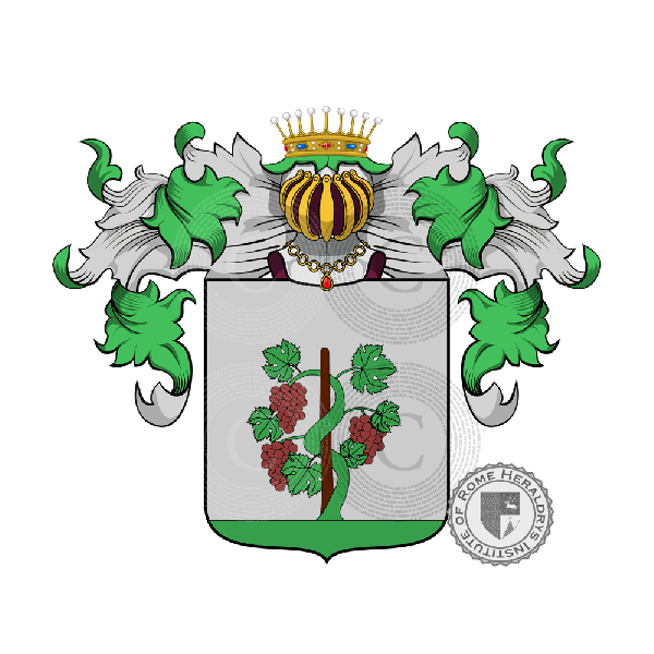 Coat of arms of family Vitali della Botta