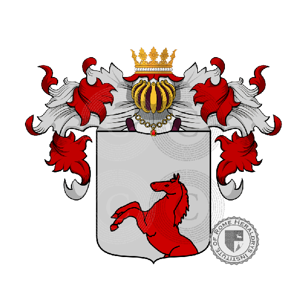 Coat of arms of family Tebaldi (Roma)