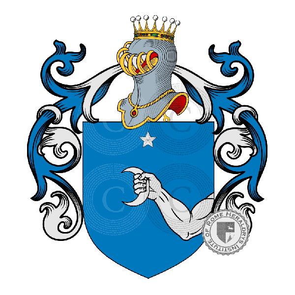 Coat of arms of family Minardi, Menardi, Minardo, Mainardo, Menardo