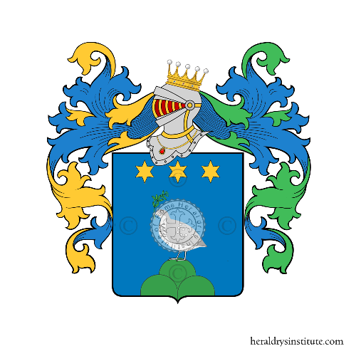 Coat of arms of family Quaglia