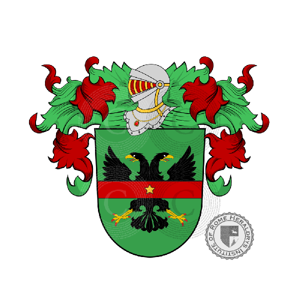 Coat of arms of family Tatsch   ref: 15744
