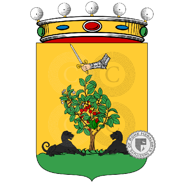 Coat of arms of family Barbero