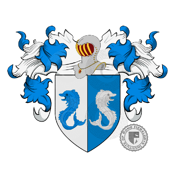 Coat of arms of family Del Canto