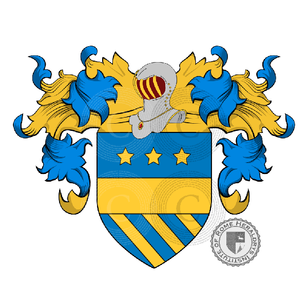 Coat of arms of family Bello (di) o Bella (di).
