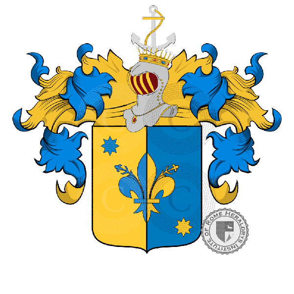 Coat of arms of family Zavagli Ricciardelli