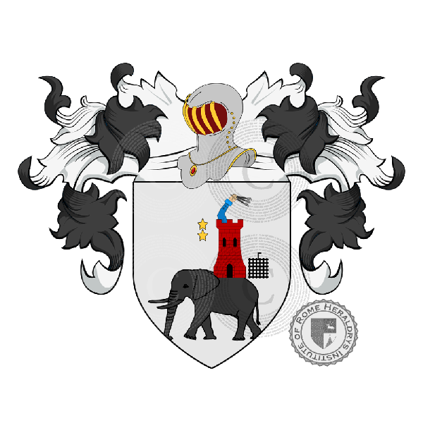Coat of arms of family Aresu o Areso