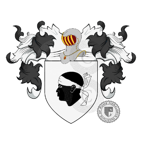 Coat of arms of family Tinti